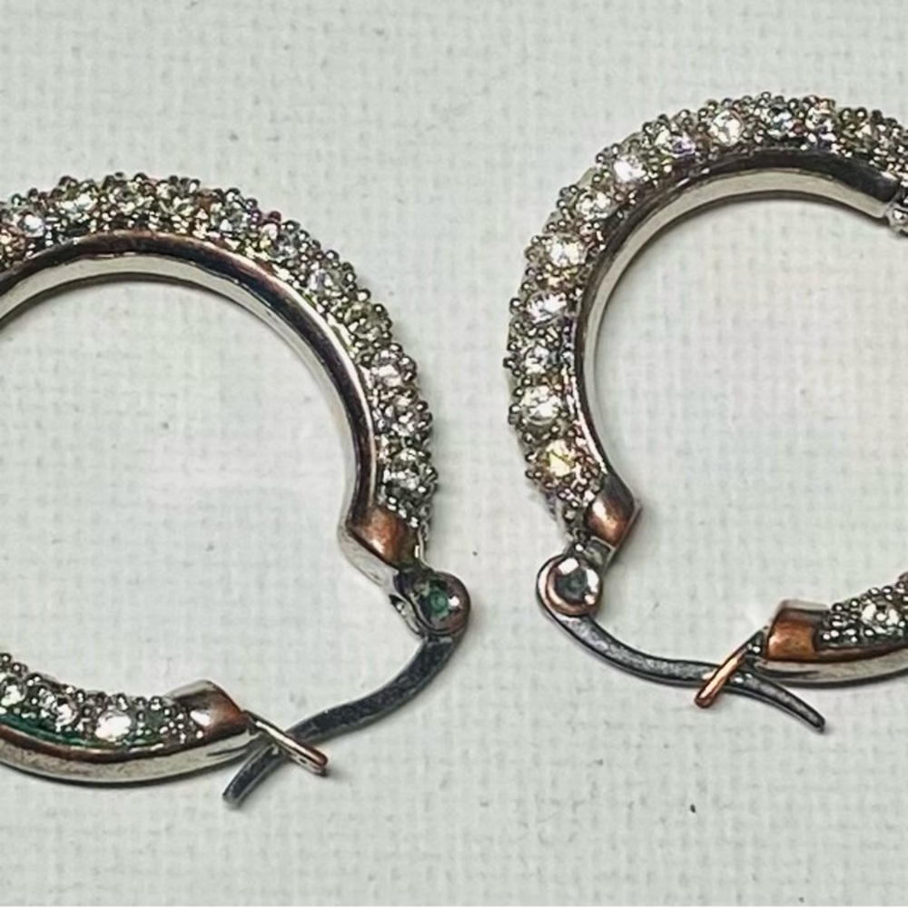 Diamond Paved Hollow Hoop Earrings